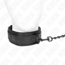 KINK - NEOPREN BONDAGE HALSBAND MODELL 2 MIT GÜRTEL 78 CM VERSTELLBAR 37,5 X 49,5 CM – Produktansicht 3