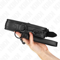 KINK - NEOPREN BONDAGE HALSBAND MODELL 2 MIT GÜRTEL 78 CM VERSTELLBAR 37,5 X 49,5 CM – Produktansicht 5