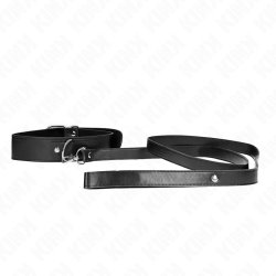KINK - HALSKETTE MIT GÜRTEL 116 CM SCHWARZ GURT VERSTELLBAR 32-50 CM X 8 CM – Produktansicht 3