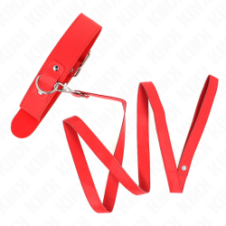 KINK - HALSKETTE MIT GÜRTEL 116 CM ROJO GURT VERSTELLBAR 32-50 CM X 8 CM – Produktansicht 2