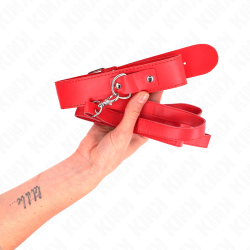 KINK - HALSKETTE MIT GÜRTEL 116 CM ROJO GURT VERSTELLBAR 32-50 CM X 8 CM – Produktansicht 3