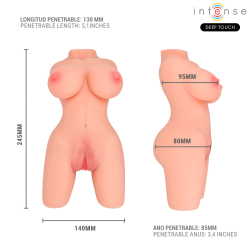 INTENSE DEEP TOUCH - JESSE TORSO DOPPELTER VAGINA- & ANUSAMMENBAUER – Produktansicht 6