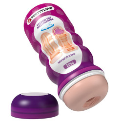 PRETTY LOVE - VAGINAL-GLÄTTUNGSMASTURBATOR MIT SAUGAUFGUSS UND INNENSTRUKTUREN – Produktansicht 2