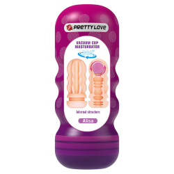 PRETTY LOVE - VAGINAL-GLÄTTUNGSMASTURBATOR MIT SAUGAUFGUSS UND INNENSTRUKTUREN – Produktansicht 7