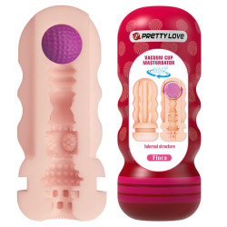 PRETTY LOVE - FLORA VAGINA MASTURBATOR MIT SAUGAUFGANG UND INNENSTRUKTUREN