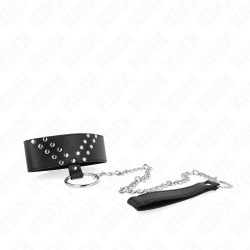 KINK - HALSKETTE MIT GÜRTEL 65 CM MIT V-NIETE VERSTELLBAR 36-43 CM X 5 CM – Produktansicht 3