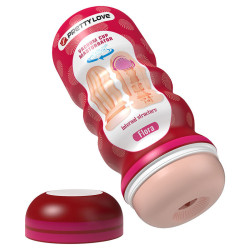 PRETTY LOVE - FLORA VAGINA MASTURBATOR MIT SAUGAUFGANG UND INNENSTRUKTUREN – Produktansicht 2