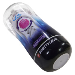 PRETTY LOVE - 360º STRUKTURIERTER MASTURBATIONSBECHER, TRANSPARENT – Produktansicht 3