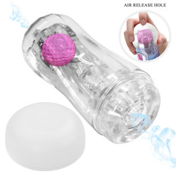 PRETTY LOVE - 360º STRUKTURIERTER MASTURBATIONSBECHER, TRANSPARENT – Produktansicht 6