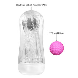 PRETTY LOVE - 360º STRUKTURIERTER MASTURBATIONSBECHER, TRANSPARENT – Produktansicht 7