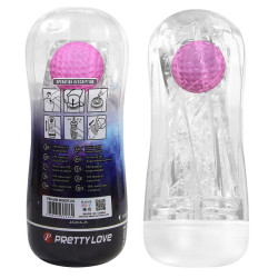 PRETTY LOVE - 360º STRUKTURIERTER MASTURBATIONSBECHER, TRANSPARENT – Produktansicht 9