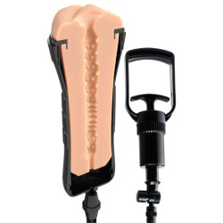 PDX EXTREME – WET PUSSIES SUPER SUCKER XXL LEICHTER VAGINA-STROKER MIT SAUGFUNKTION 27,3 CM – Produktansicht 2