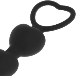 BLACK&SILVER - MILA ANAL-HERZKETTE 18 CM – Produktansicht 3