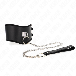KINK - HALSKETTE 65 CM MIT BREITEM RIEMEN VERSTELLBAR 40-55 CM X 10 CM – Produktansicht 2
