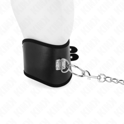 KINK - HALSKETTE 65 CM MIT BREITEM RIEMEN VERSTELLBAR 40-55 CM X 10 CM – Produktansicht 3