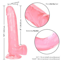 CALEXOTICS - GRÖSSE KÖNIGIN-DILDO ROSA 20.3 CM – Produktansicht 3