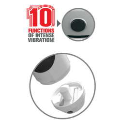 EXTREME TOYZ - PIPEDREAM MEGA GRIP VAGINA MASTURBATOR VIBRATOR – Produktansicht 6