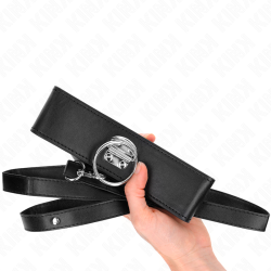 KINK - NIETENLEINE 116 CM HALSBAND MIT KUNSTLEDERBAND 50 X 5 CM – Produktansicht 5