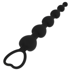 BLACK&SILVER - MILA ANAL-HERZKETTE 18 CM – Produktansicht 4