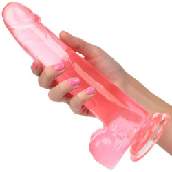 CALEXOTICS - GRÖSSE KÖNIGIN-DILDO ROSA 20.3 CM – Produktansicht 6