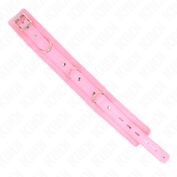 KINK - HALSBAND MIT LEINE 65 CM MIT EINSCHRÄNKUNGEN ROSA 36-42 CM X 5,5 CM – Produktansicht 5