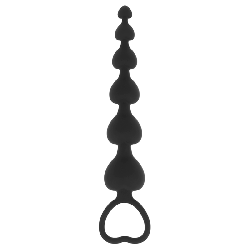 BLACK&SILVER - MILA ANAL-HERZKETTE 18 CM – Produktansicht 5
