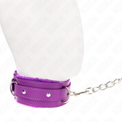 KINK - HALSBAND MIT LEINE 65 CM MIT EINSCHRÄNKUNGEN LILA 36-42 CM X 5,5 CM – Produktansicht 4