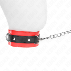 KINK - HALSBAND MIT GÜRTEL 65 CM MIT RIEMEN ROT 54 X 4,5 CM – Produktansicht 2