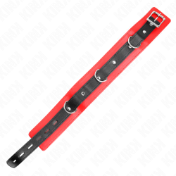 KINK - HALSBAND MIT GÜRTEL 65 CM MIT RIEMEN ROT 54 X 4,5 CM – Produktansicht 6