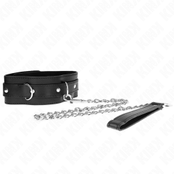 KINK - HALSBAND MIT GÜRTEL 65 CM MIT RIEMEN SCHWARZ 54 X 4,5 CM – Produktansicht 2
