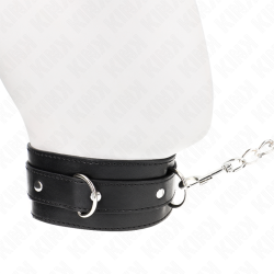 KINK - HALSBAND MIT GÜRTEL 65 CM MIT RIEMEN SCHWARZ 54 X 4,5 CM – Produktansicht 3