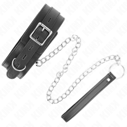 KINK - HALSBAND MIT GÜRTEL 65 CM MIT RIEMEN SCHWARZ 54 X 4,5 CM – Produktansicht 5