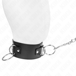 KINK - HALSKETTE MIT LEINE 65 CM 3 RING MODELL 2 VERSTELLBAR 36-43 CM X 5 CM – Produktansicht 4