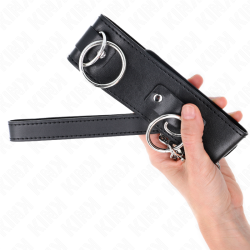 KINK - HALSKETTE MIT LEINE 65 CM 3 RING MODELL 2 VERSTELLBAR 36-43 CM X 5 CM – Produktansicht 5