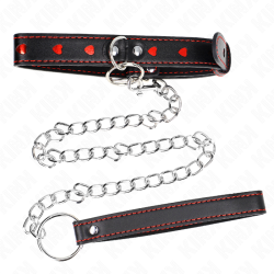 KINK - HALSKETTE MIT BAND 65 CM HERZDETAILS 52,5 X 2,5 CM – Produktansicht 4