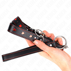 KINK - HALSKETTE MIT BAND 65 CM HERZDETAILS 52,5 X 2,5 CM – Produktansicht 5