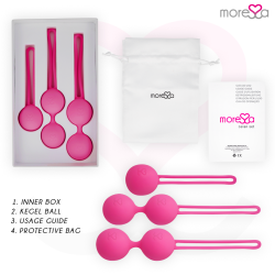 MORESSA - OSIAN SET PREMIUM SILIKON ROSA (Osian One - 51 g | Osian Two - 101 g | Osian Three 85 g) – Produktansicht 6