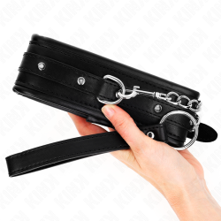 KINK - HALSKETTE MIT GLÄNZENDEM SCHNALLE-BAND 65 CM 48,5 CM X 5,3 CM – Produktansicht 3