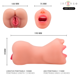 INTENSE DEEP TOUCH – RILEY DOPPELMUSTURBATOR FÜR MUND UND VAGINA – Produktansicht 5