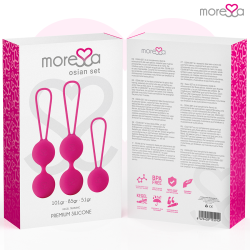 MORESSA - OSIAN SET PREMIUM SILIKON ROSA (Osian One - 51 g | Osian Two - 101 g | Osian Three 85 g) – Produktansicht 7