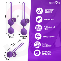 MORESSA - OSIAN SET PREMIUM LILA SILIKON – Produktansicht 4