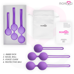MORESSA - OSIAN SET PREMIUM LILA SILIKON – Produktansicht 6