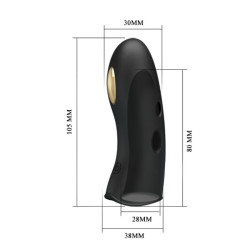 PRETTY LOVE - MARICO SCHWARZE ELEKTROSTIMULATOR-FINGERHÜLLE – Produktansicht 6