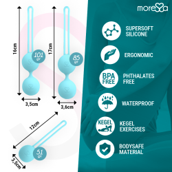 MORESSA - OSIAN SET PREMIUM TÜRKIS SILIKON – Produktansicht 4