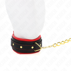 KINK - HALSBAND MIT LEINE AUS EINFACHER STOFF, VERSTELLBAR 33-48 CM X 5,7 CM – Produktansicht 3