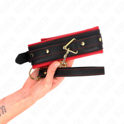 KINK - HALSBAND MIT LEINE AUS EINFACHER STOFF, VERSTELLBAR 33-48 CM X 5,7 CM – Produktansicht 5