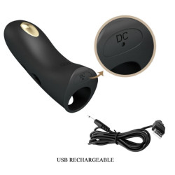 PRETTY LOVE - MARICO SCHWARZE ELEKTROSTIMULATOR-FINGERHÜLLE – Produktansicht 10