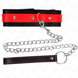 KINK - HALSKETTE MIT ROTEM BAND 65 CM VERSTELLBAR 36-43 CM X 5 CM – Produktansicht 5