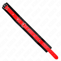 KINK - HALSKETTE MIT ROTEM BAND 65 CM VERSTELLBAR 36-43 CM X 5 CM – Produktansicht 6
