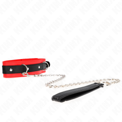 KINK - BASISMODELL HALSBAND MIT LEINE 65 CM MODELL 3 ROT 53 X 5 CM – Produktansicht 3